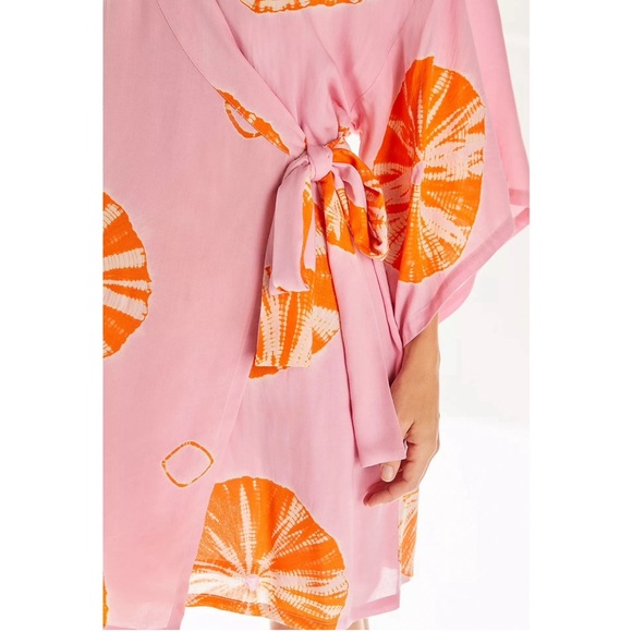 Anthropologie Tie-Dye Wrap Mini Dress NWT Size Large TWO Piece - Picture 2 of 11